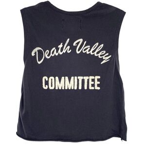 Death Valley Committee Embroidered Crop Top Handmade Original by Sandrine Rose